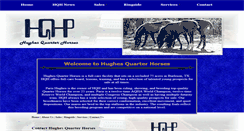 Desktop Screenshot of hughesquarterhorses.com