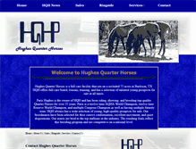 Tablet Screenshot of hughesquarterhorses.com